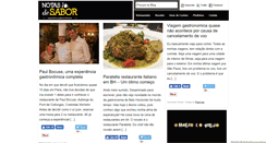 Desktop Screenshot of notasdesabor.com.br